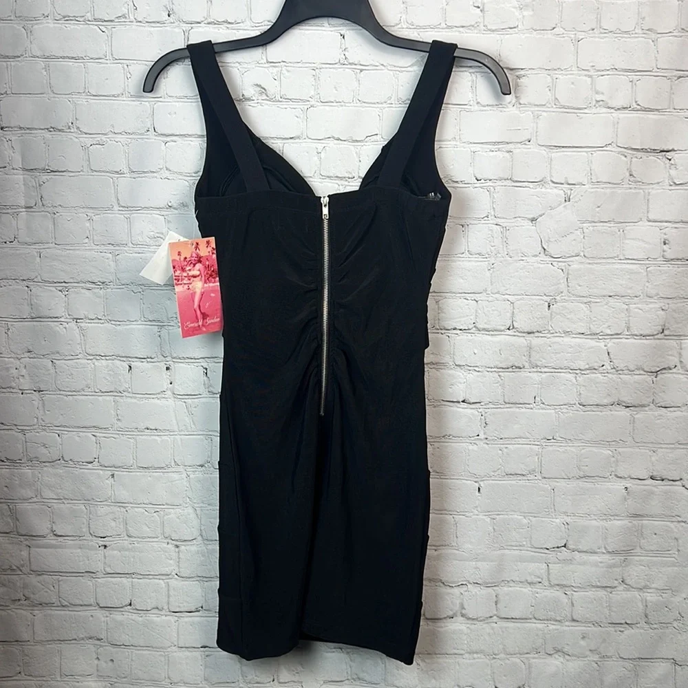 Emerald Sundae Black Banded Bodycon Dress Juniors Size Small Homecoming Prom - Picture 6 of 6